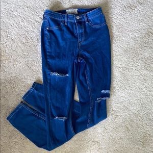Free People High Rise Skinny Ripped Jeans NWOT